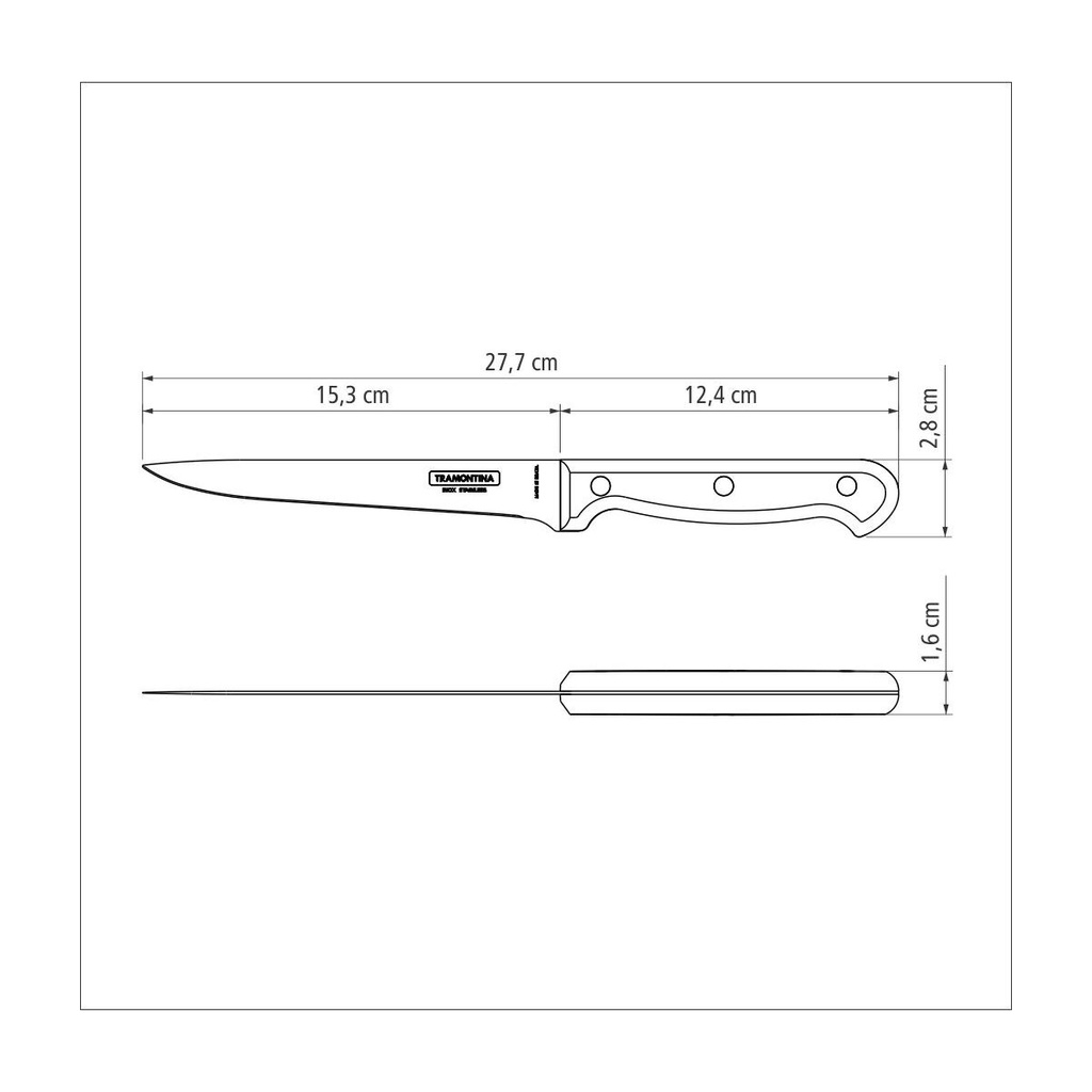 Cuchillo Ultracorte Deshuesador 6" TRAMONTINA 23853/106