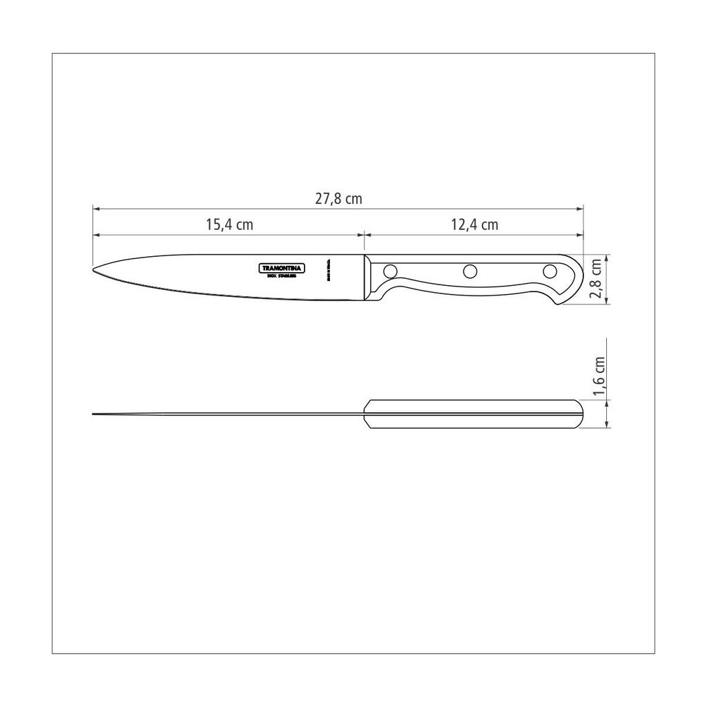 Cuchillo Ultracorte Fileteador 6" TRAMONTINA 23860/006