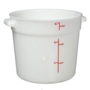 Contenedor Redondo De 6qt Blanco WINCO PPRC-6W