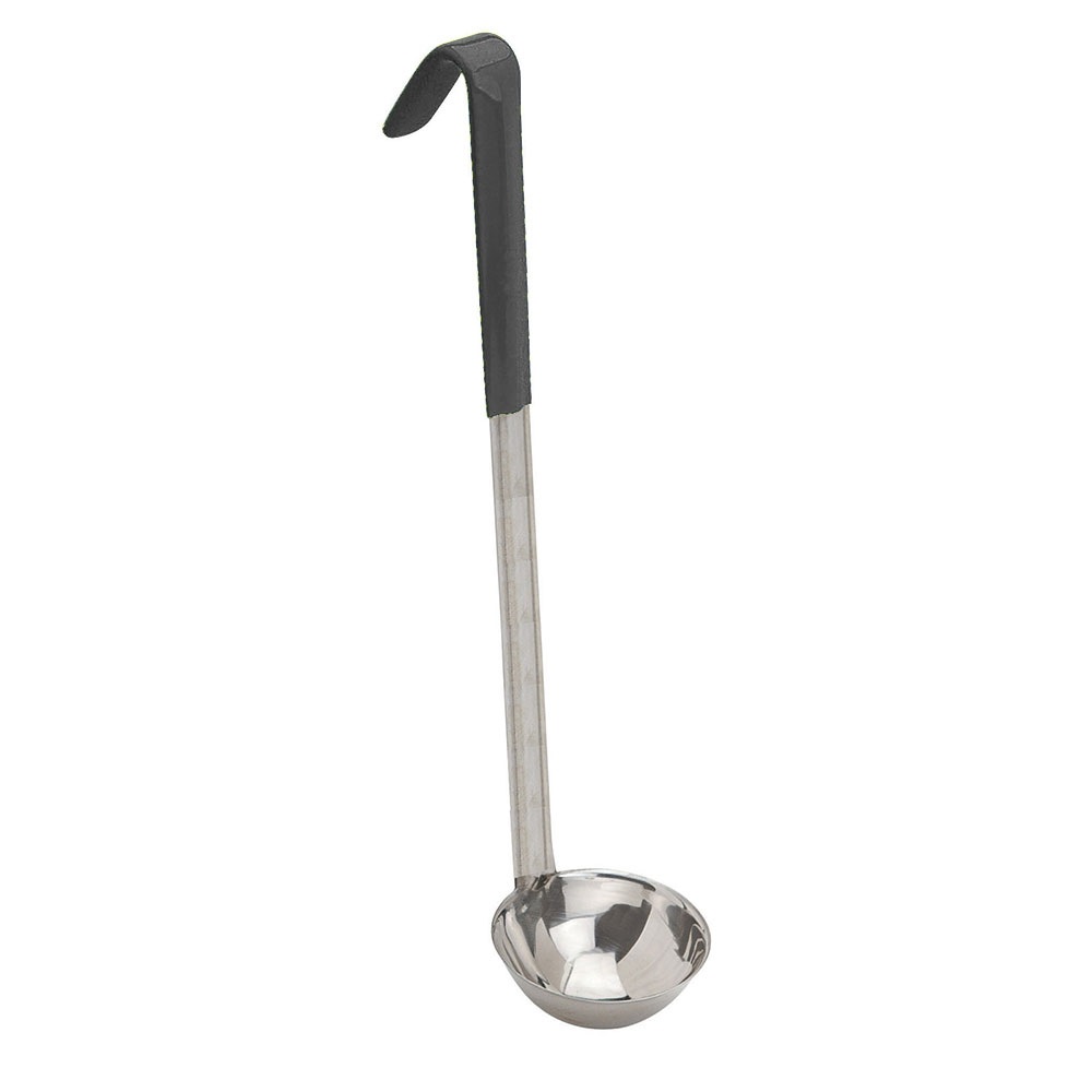 Cucharón Porcionador De 6oz Mango Negro ROYAL ROY LCH 6 B