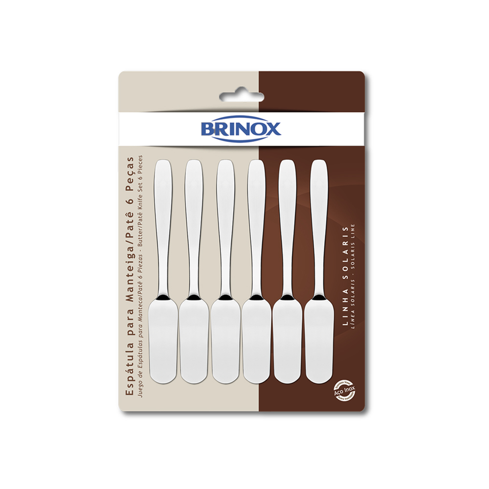 Juego De Espátula P/Mantequilla 6 Pz BRINOX 5106/324