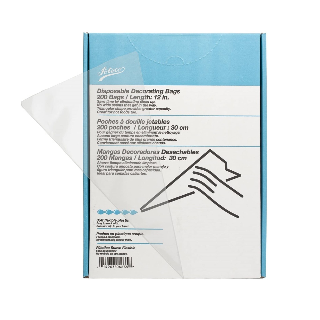 Manga Pastelera De 12" Cajax200und ATECO 4635