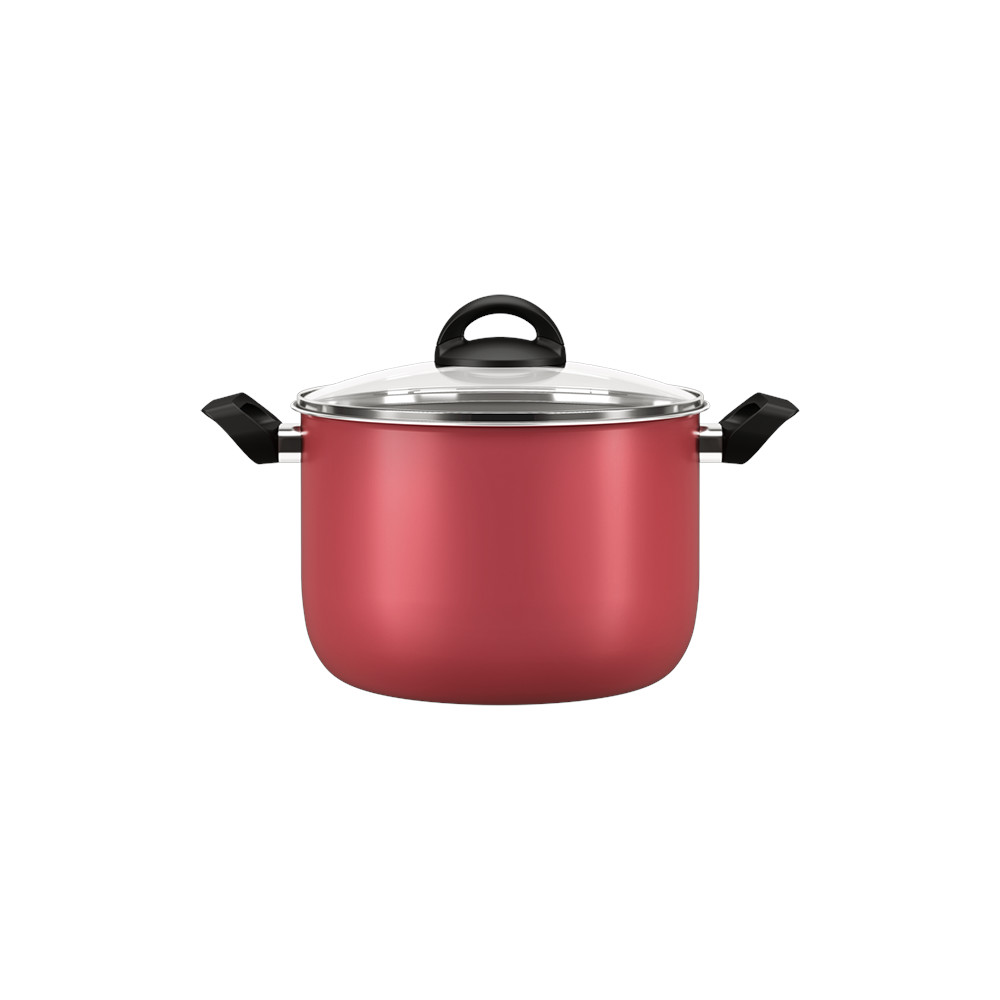 Olla Alta Con Tapa Ø24cm Chilli Cherry De Aluminio BRINOX 7015/378