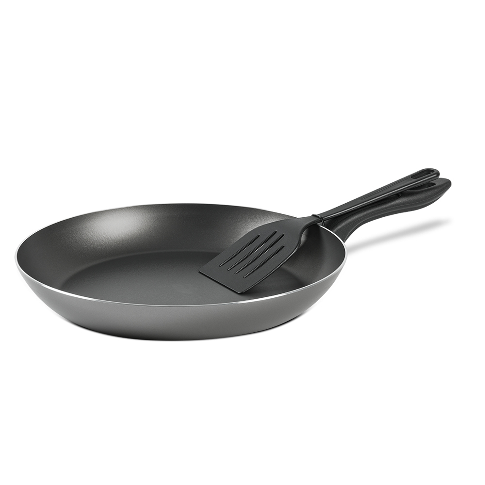 Sartén De Aluminio Ø28 C/ Espátula Chilli Plateado BRINOX 7014/387
