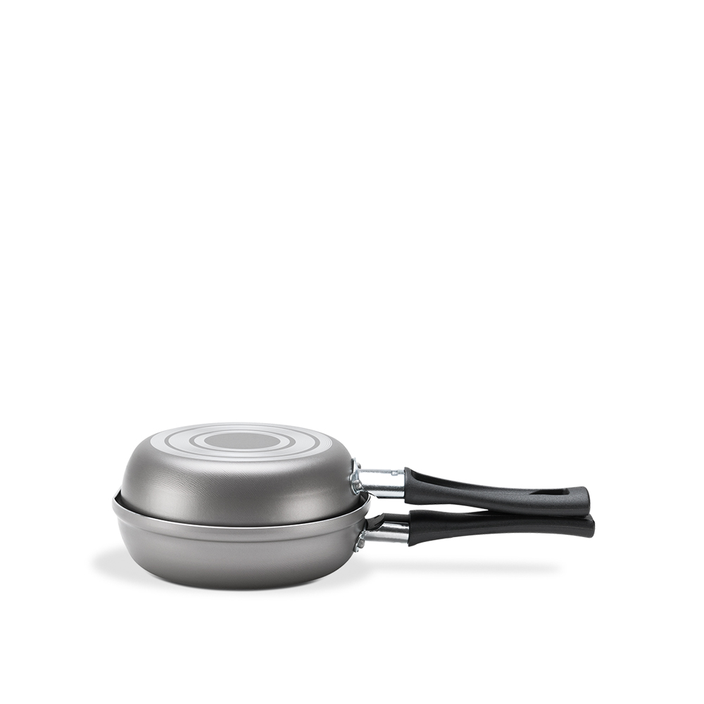 Sartén Doble Ø14cm Chilli Plateado BRINOX 7014/390