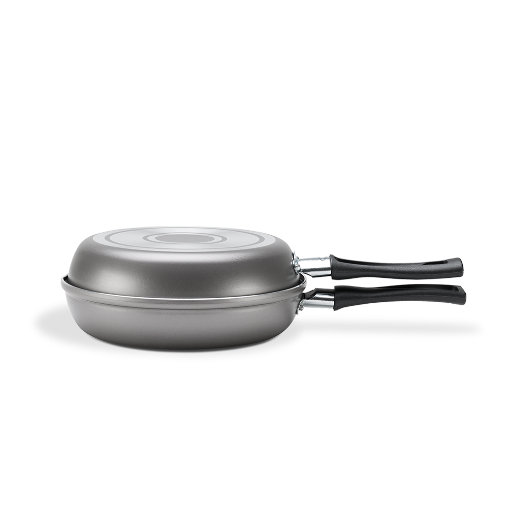 Sartén Doble Ø18cm Chilli Plateado BRINOX 7014/359