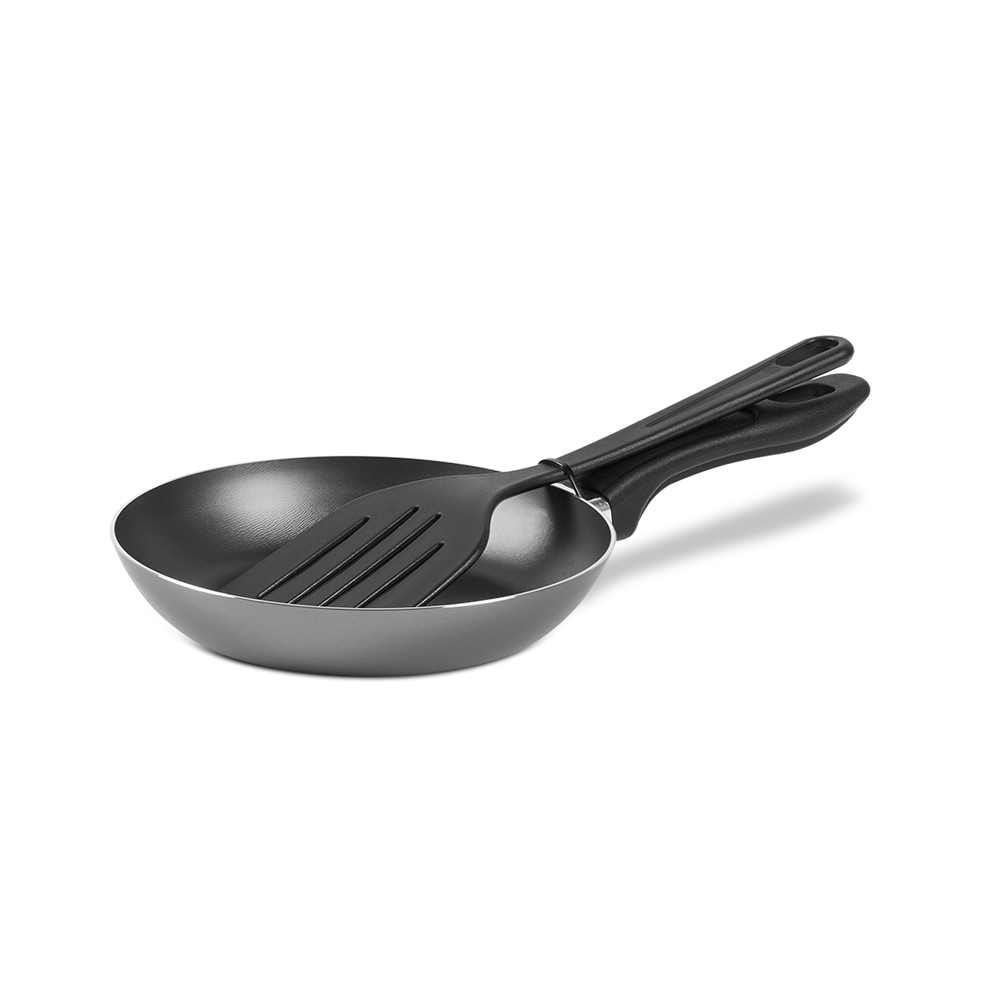 Sartén Ø16cm Con Espátula Chilli Plata De Aluminio BRINOX 7014/381