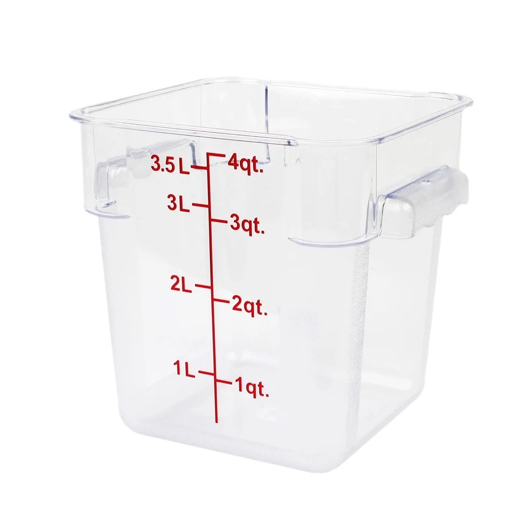 Contenedor Cuadrado De 4qt THUNDER GROUP PLSFT004PC