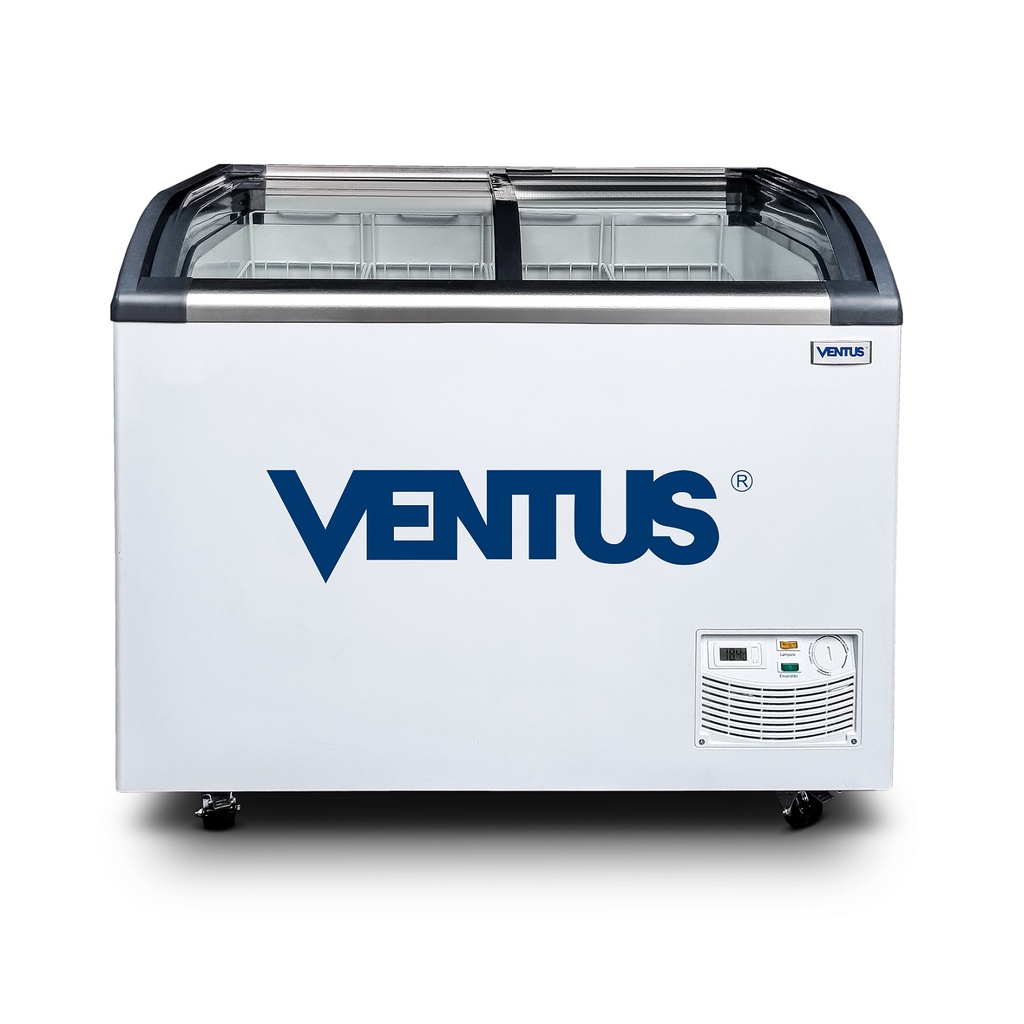 Congeladora Dual Horizontal Tapa Vidrio Curva VENTUS CTV-320Q