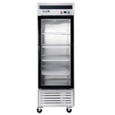 Freezer Acero Inox. 1 Pta Vidrio VENTUS VF1PS-700V