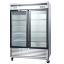 Refrigerador Acero Inox. 2 Ptas Vidrio VENTUS VR2PS-1400V