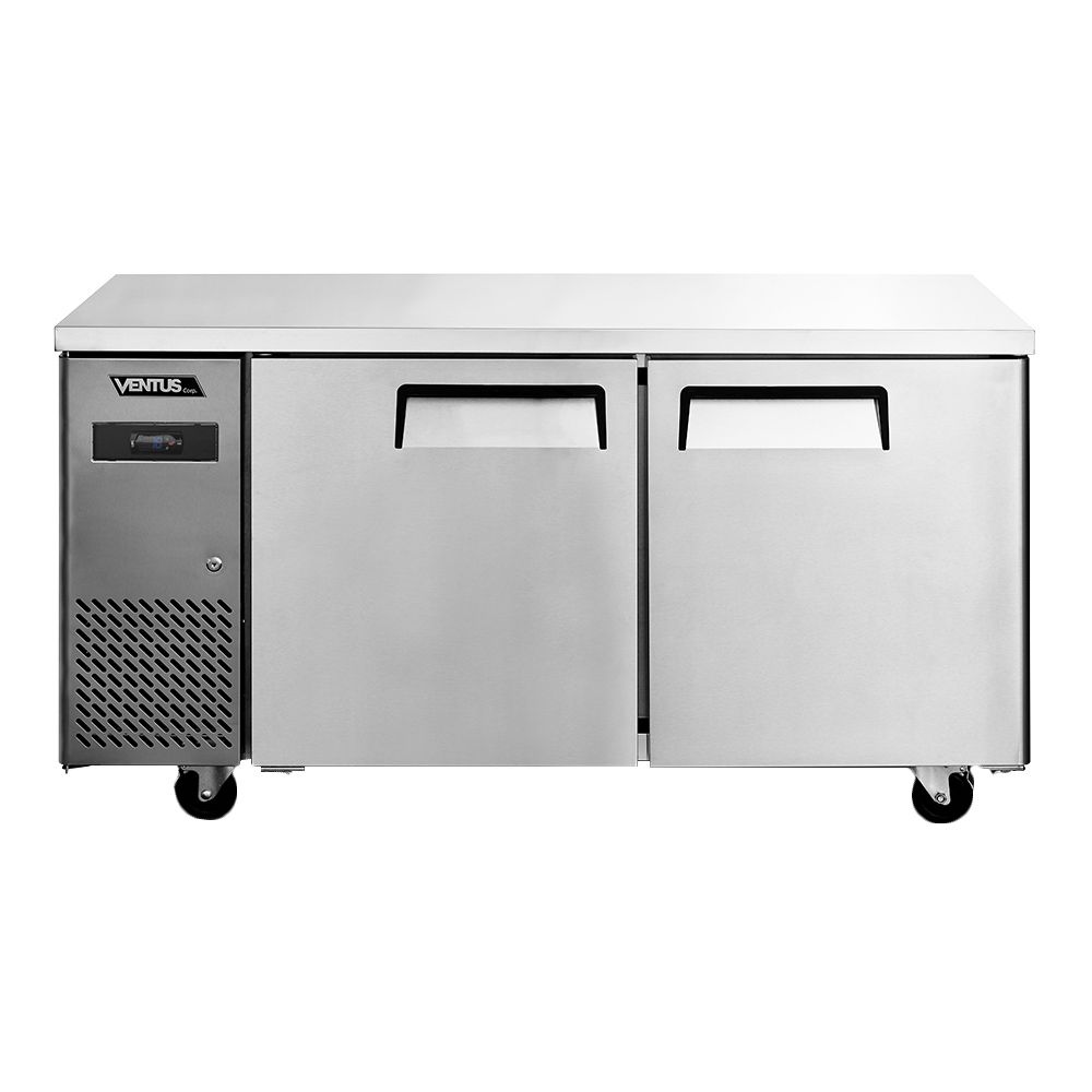Mesón Refrigerado 2 Ptas Acero Inox. VENTUS VMR2PS-260