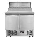 Meson Saladette 2 Puertas Cubierta De Acero Inox VENTUS VMRSL-370