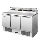 Meson Saladette 3 Puertas Cubierta De Acero Inox VENTUS VMRSL-375