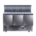 Mesón Saladette 3 Ptas Acero Inox. VENTUS VMRSL-385