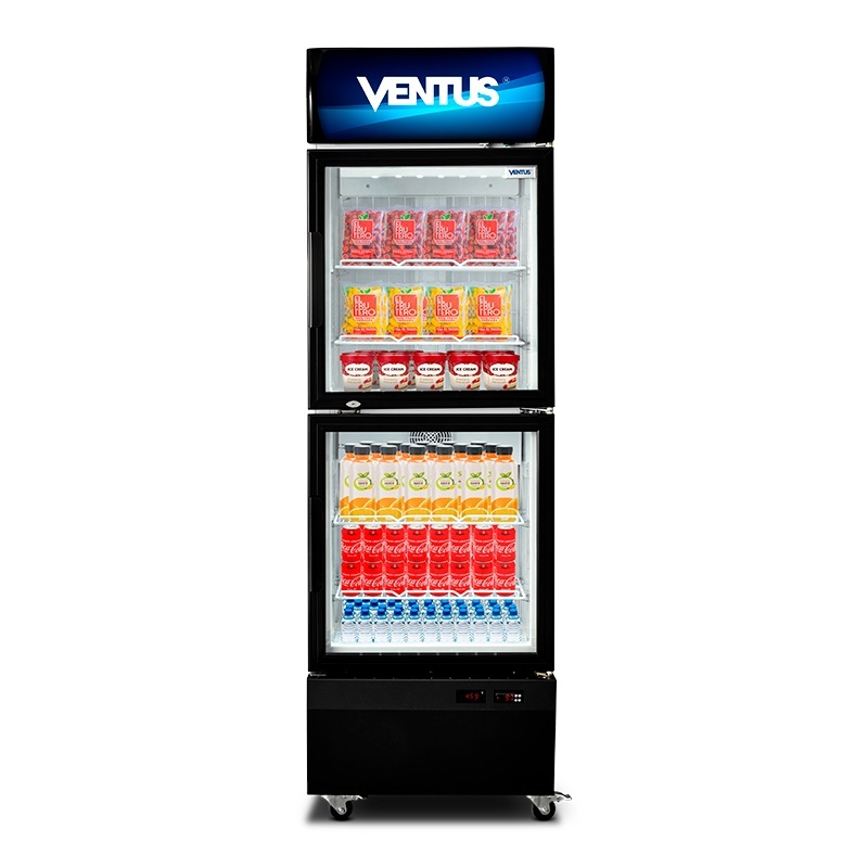 Visicooler Dual Freezer/Refri 2Ptas 400Lts VENTUS VC-420RF
