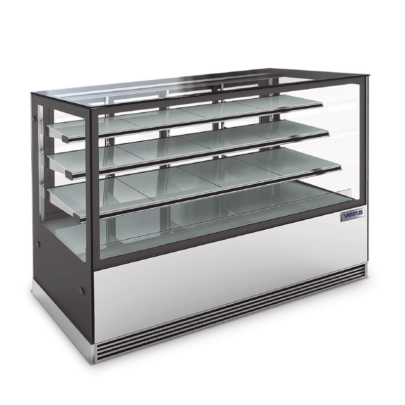 Vitrina Pastelera Cuadrada 1.0Mt De 3 Repisas VENTUS VP-1000EC3