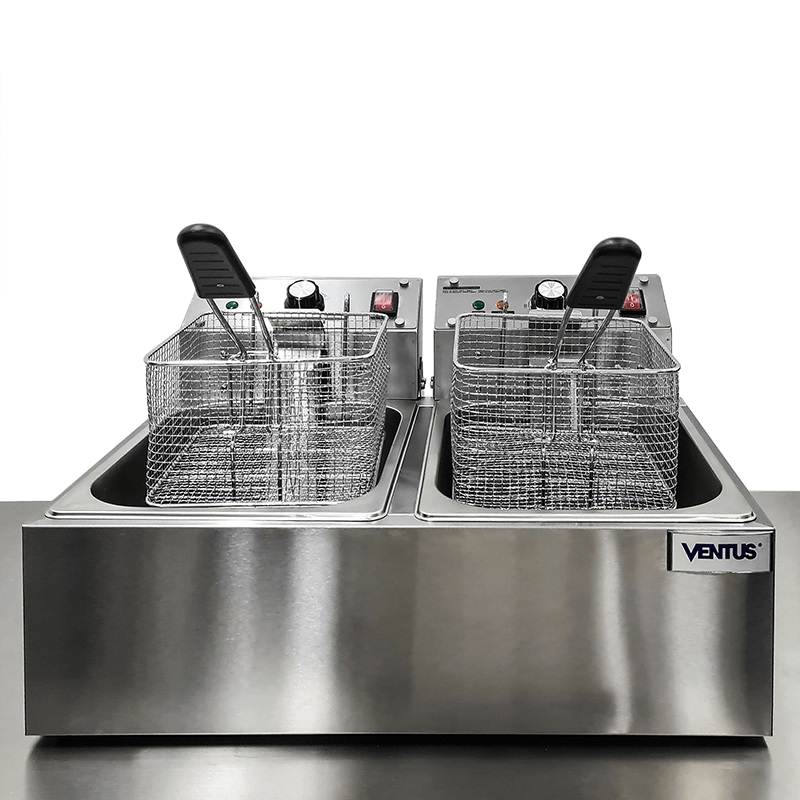 Freidora Eléctrica Doble Sobre Mesa VENTUS VFS-062