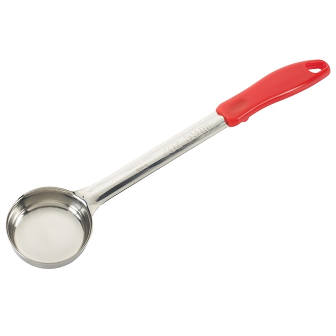 Cucharón Porcionador Plana De 2oz Rojo WINCO FPS-2