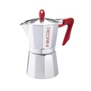Cafetera Moka Mango Rojo 6tz PEDRINI 9084-0