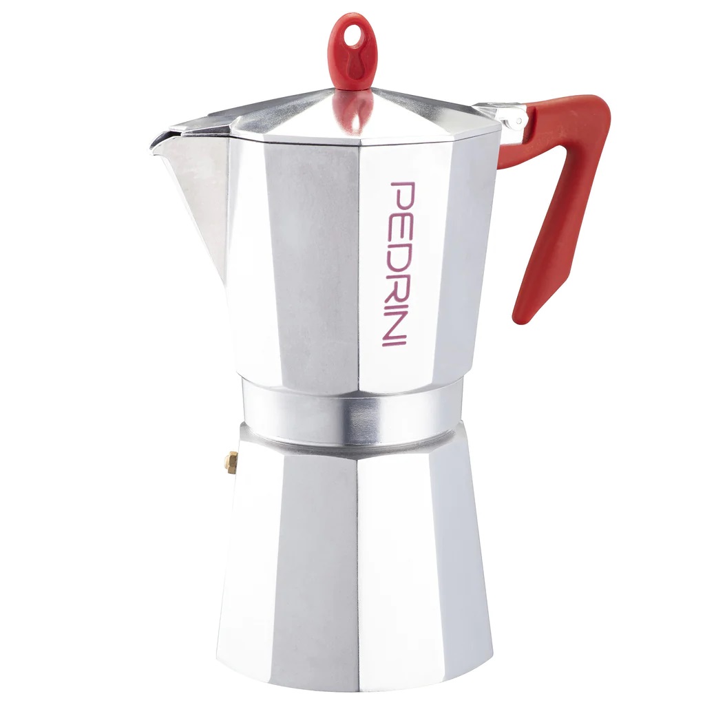 Cafetera Moka Mango Rojo 12tz PEDRINI 9086-0