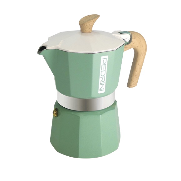 Cafetera Moka Color Verde 3tz PEDRINI