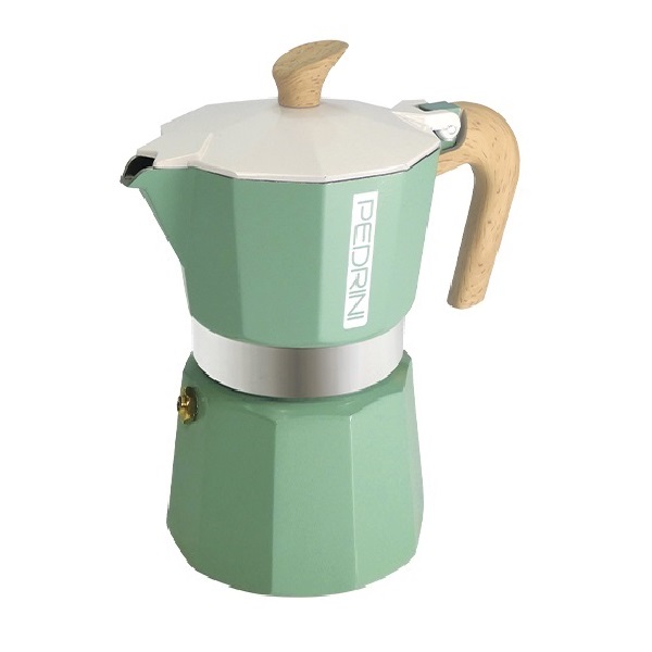 Cafetera Moka Color Verde 6tz PEDRINI