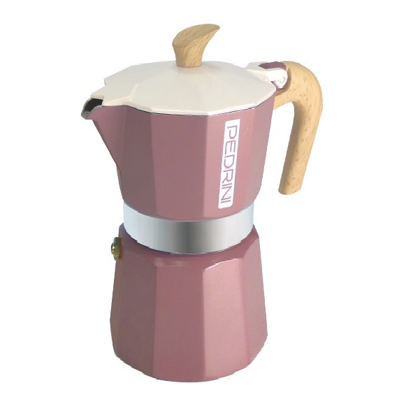 Cafetera Moka Color Rosa 6tz PEDRINI