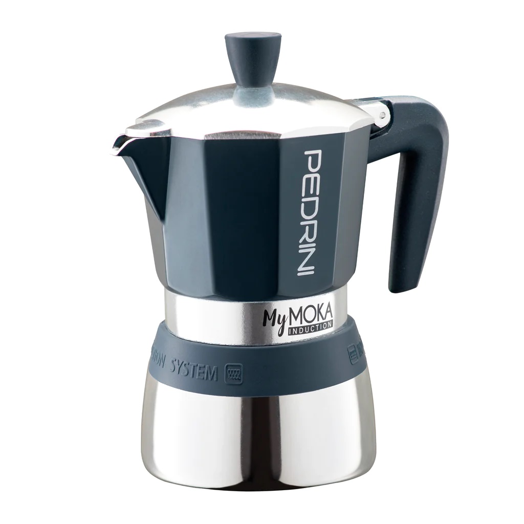 Cafetera Moka Inducción Azul 6tz PEDRINI 02CF096