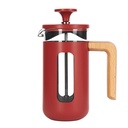 Prensa Francesa  Pisa wood 1lt Red LA CAFETIERE