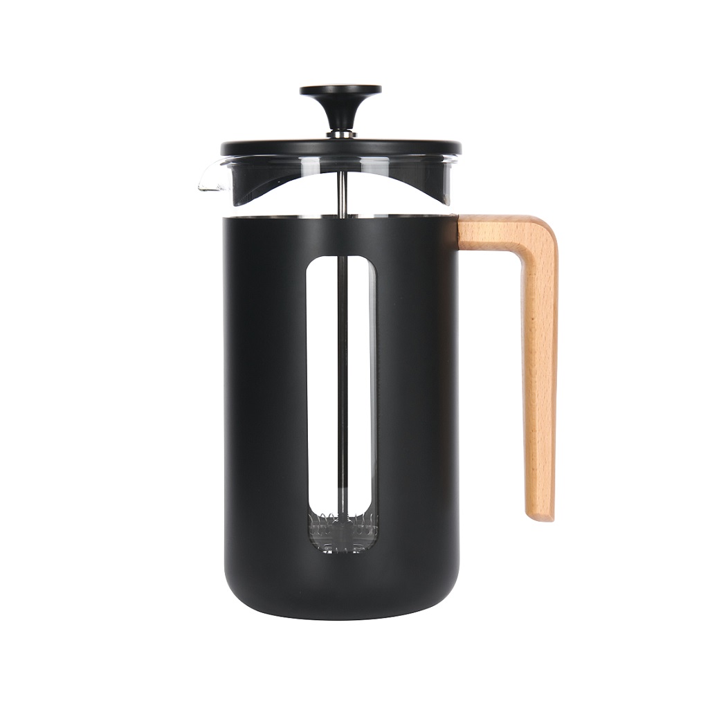 Prensa Francesa Pisa wood 1lt Black LA CAFETIERE