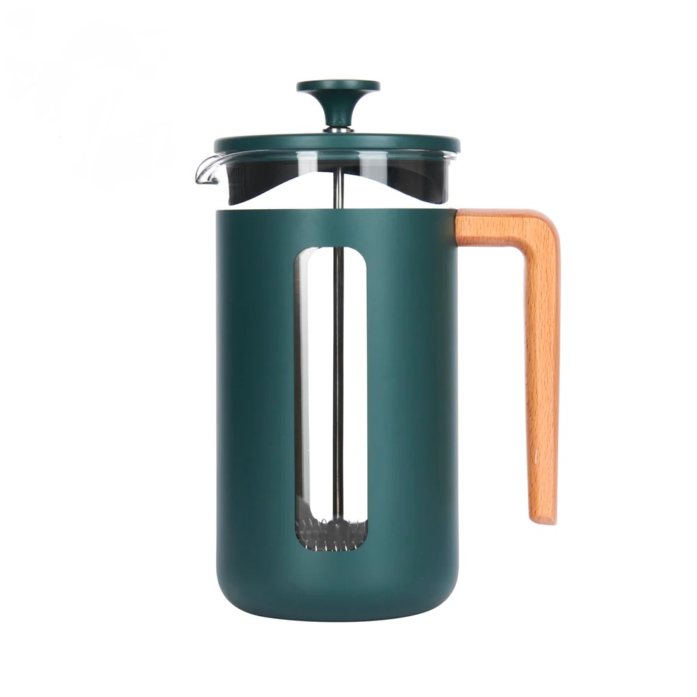 Prensa Francesa  Pisa wood 1lt Green LA CAFETIERE