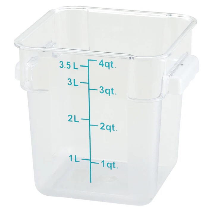 Contenedor Cuadrado De 4qt WINCO PCSC-4C