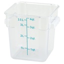 Contenedor Cuadrado De 4qt WINCO PCSC-4C