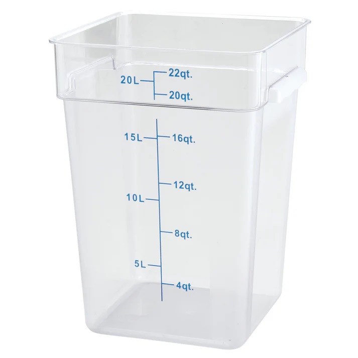 Contenedor Cuadrado De 22qt WINCO PCSC-22C