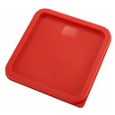 Tapa Para Contenedor Cuadrado Rojo 6qt Y 8qt WINCO PECC-68