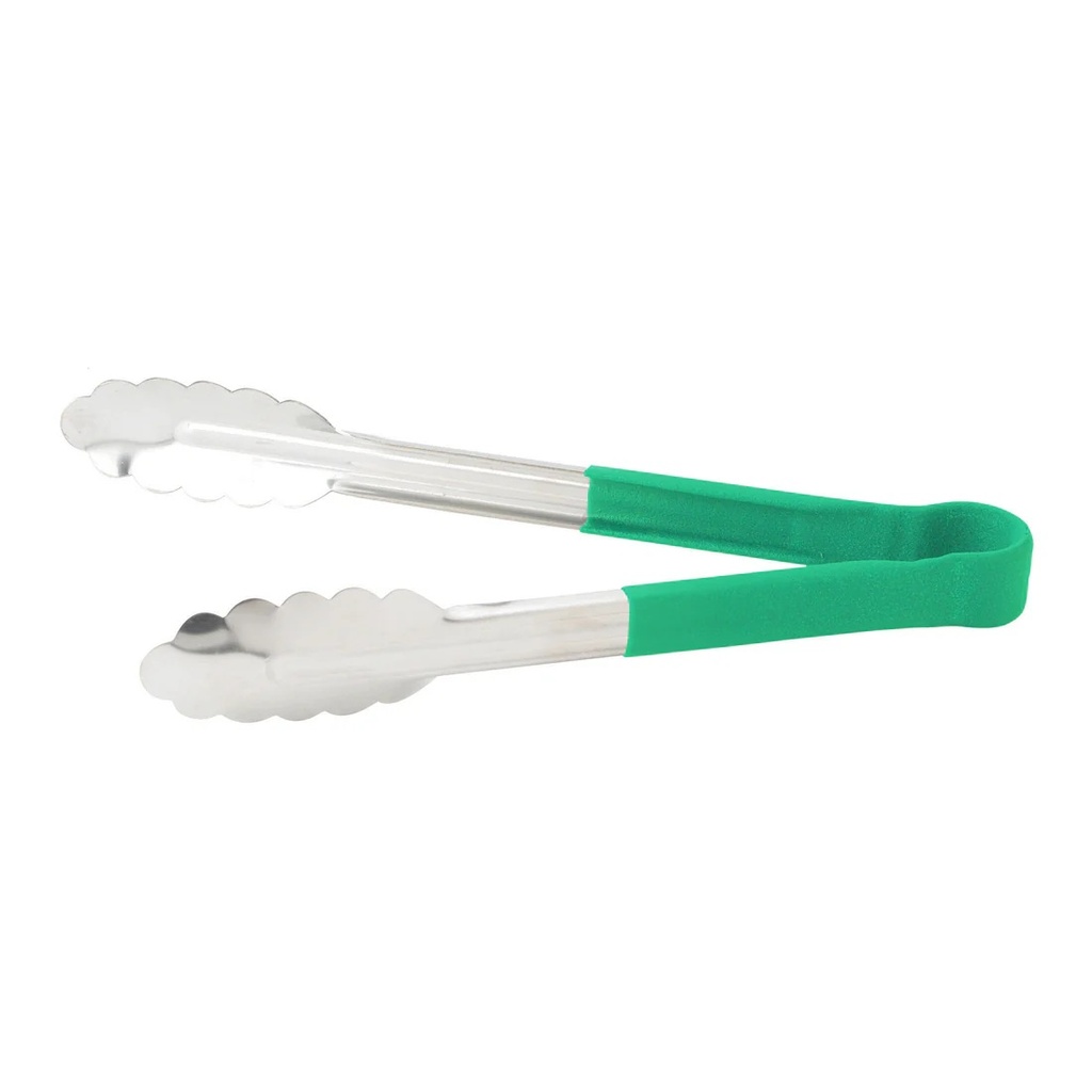 Pinza De Acero Inox 9" Verde WINCO UT-9HP-G
