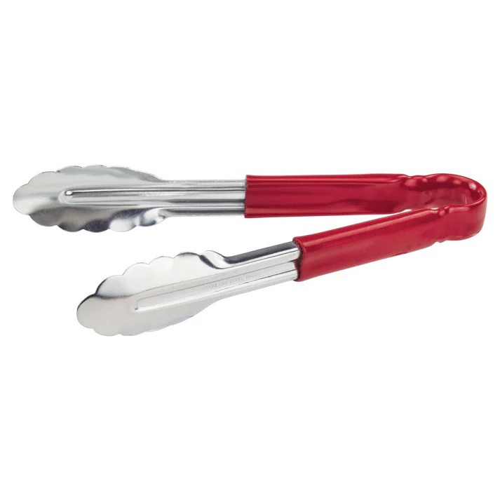Pinza De Acero Inox 9" Rojo WINCO UT-9HP-R