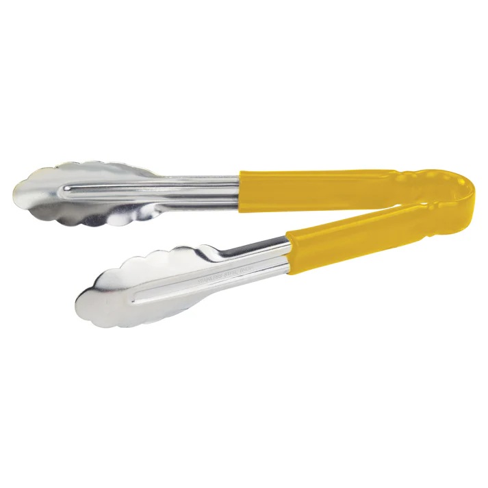 Pinza De Acero Inox 9" Amarillo WINCO UT-9HP-Y