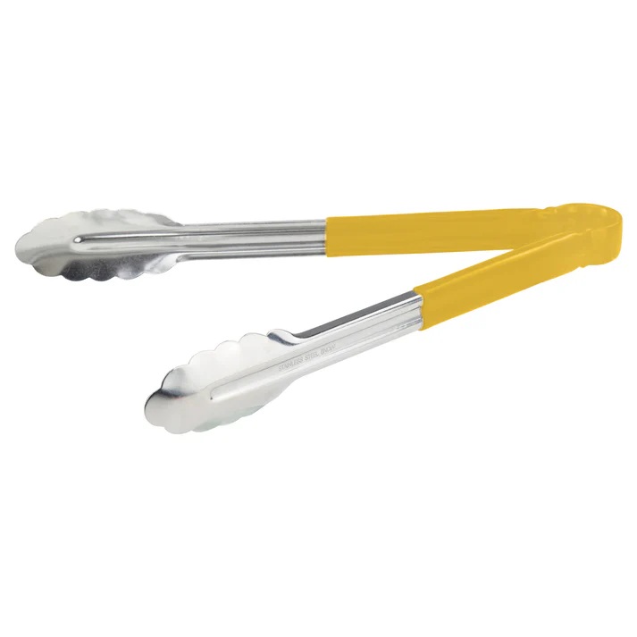 Pinza De Acero Inox 12" Amarillo WINCO UT-12HP-Y
