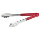 Pinza De Acero Inox 12" Rojo WINCO UT-12HP-R